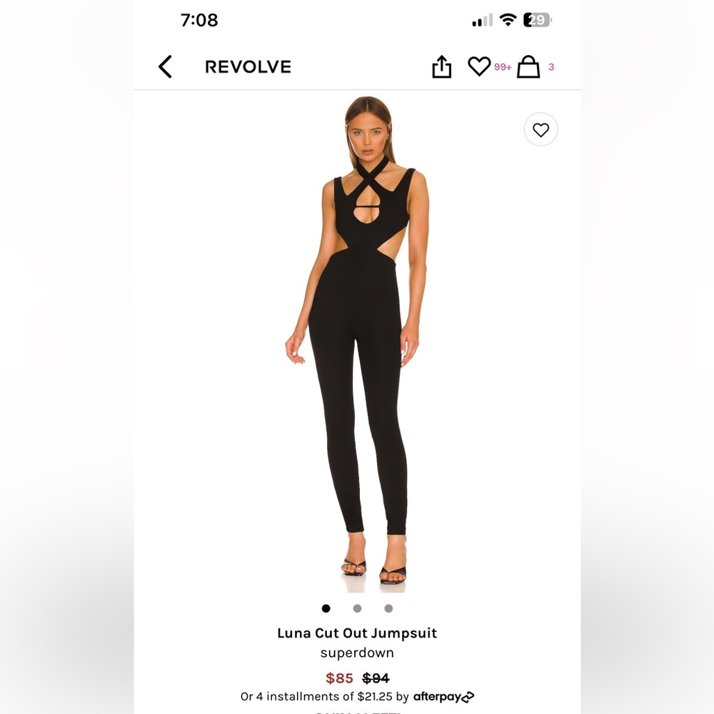 LUNA CUT OUT JUMPSUIT superdown REVOLVE